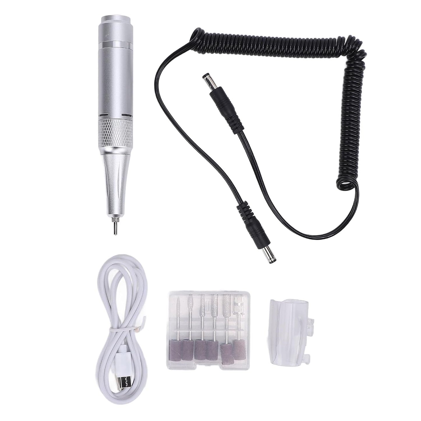 Electric Nail Drill - 45000RPM Professional Rechargeable Nail File Kit for Acrylic & Gel Nails | Portable Manicure & Pedicure Tool