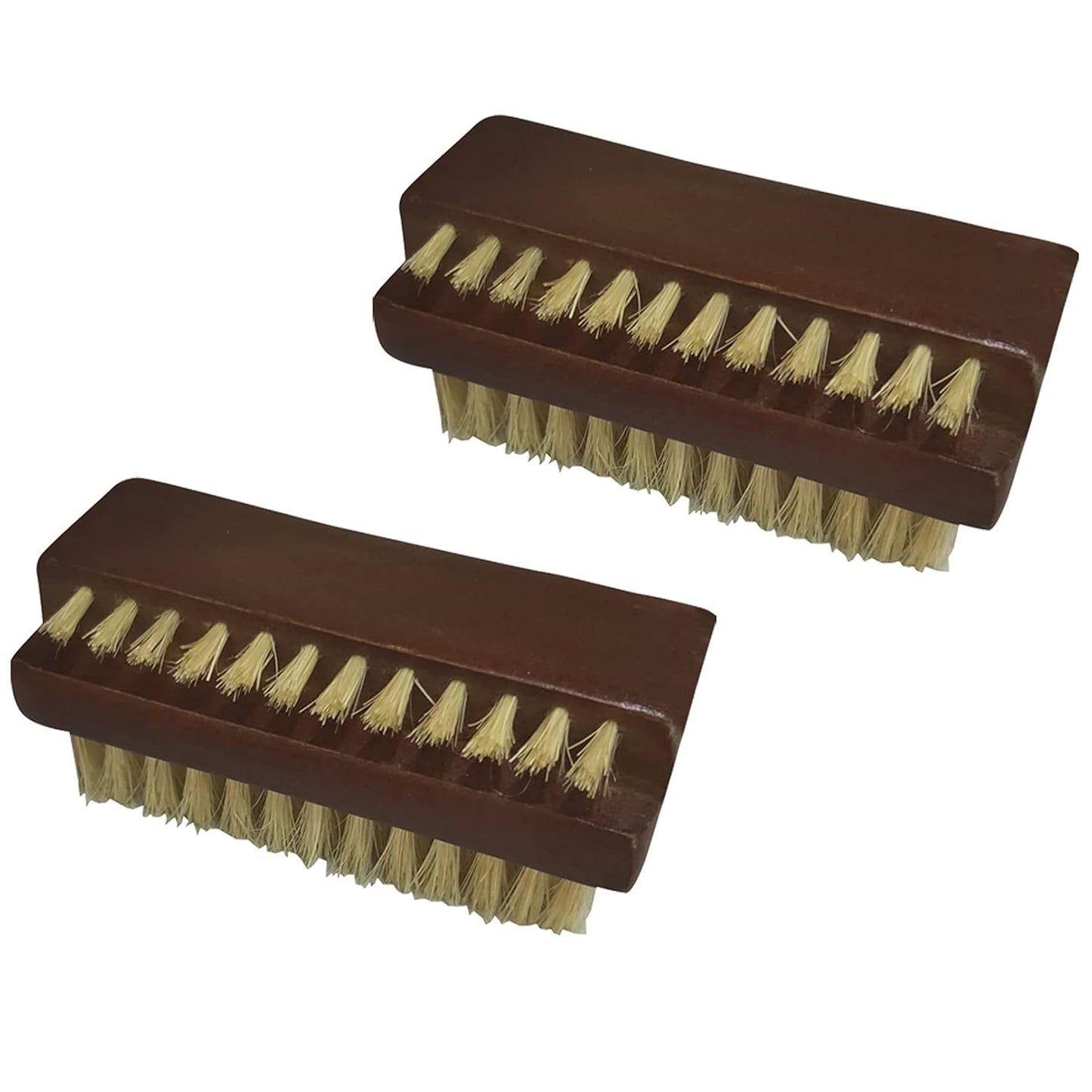 Wooden Nail Brush Cleaner - Two-Sided Rosewood with 100% Boar Bristles | Manicure & Pedicure Tool for All Ages