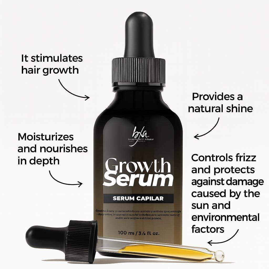 BXA Profesional Nourishing Hair Serum – 100ml / 3.4oz Lightweight Frizz Control Oil – Deep Hydration & Shine Enhancer for All Hair Types – Enriched with Argan Oil, Coconut Oil & Silk Protein