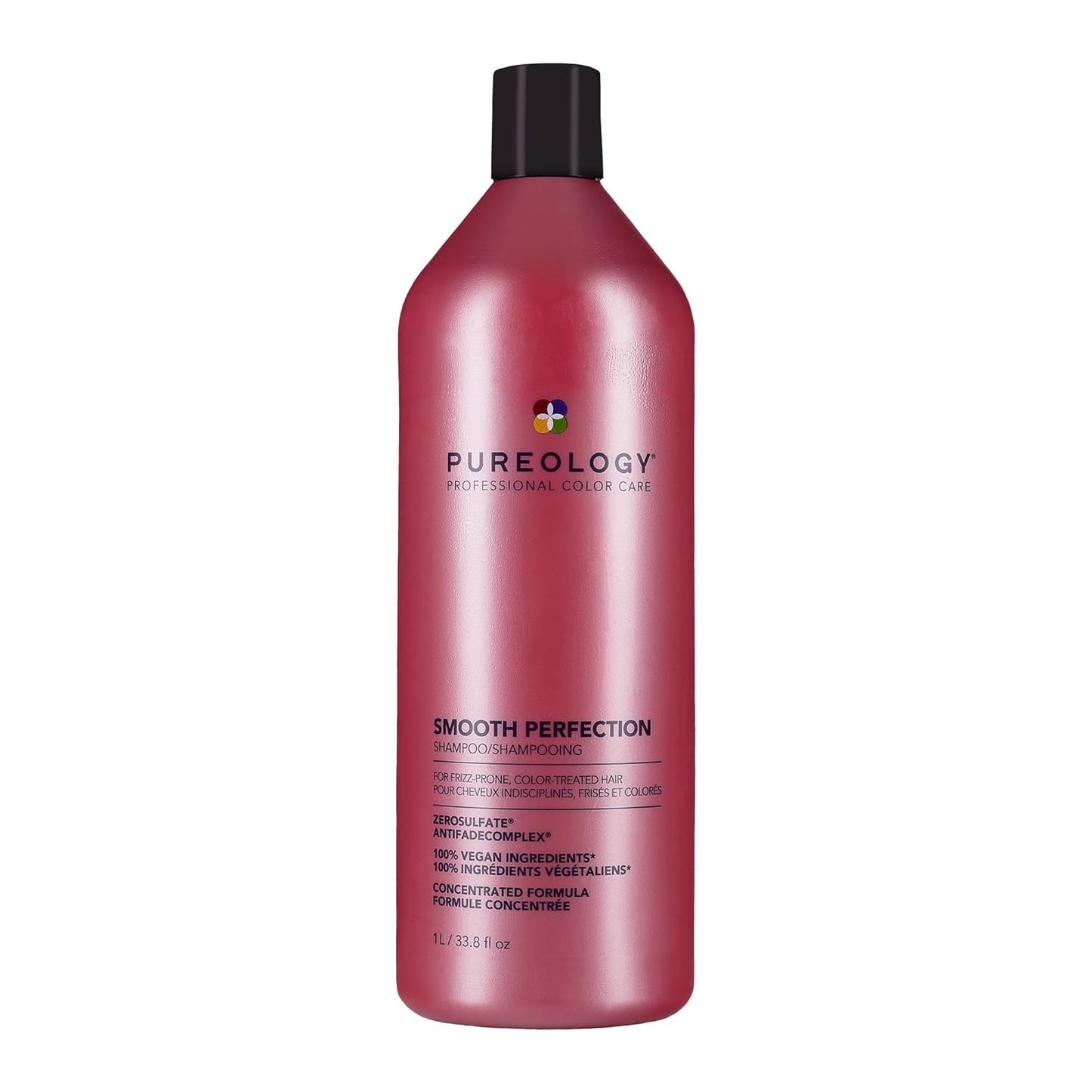 Pureology Smooth Perfection Shampoo - Frizz Control for Color-Treated Hair | Sulfate-Free & Vegan Formula