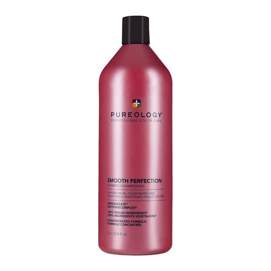Pureology Smooth Perfection Shampoo - Frizz Control for Color-Treated Hair | Sulfate-Free & Vegan Formula