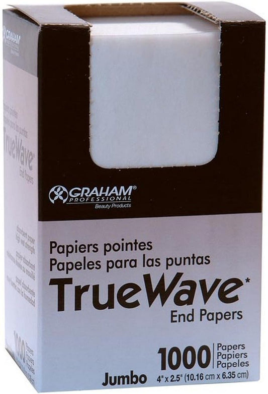 Graham Jumbo End Papers for Hair Perms - 1000 Count | 2.5 x 4 Inches