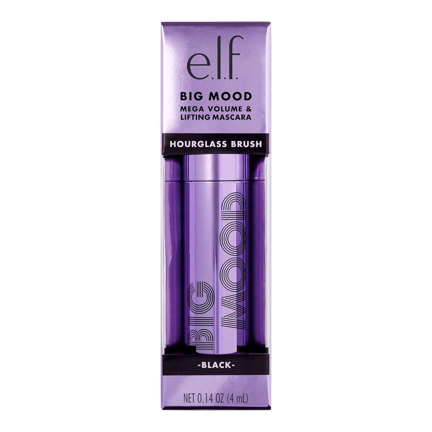 e.l.f. Big Mood Mascara Mini - Bold & Voluminous Lashes, Long-Lasting Formula | Infused with Jojoba Wax, Black