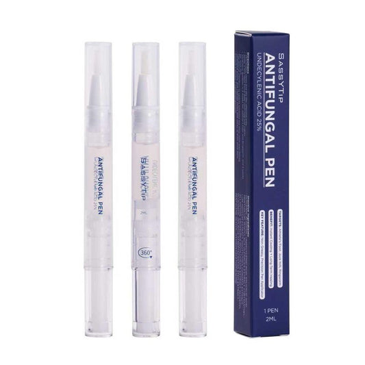 SASSYTIP Nail Care Pen | Advanced Formula for Discolored & Brittle Nails, Plant-Based Protection with Easy Application, Daily Nail Protector for Healthy-Looking Nails (3pcs)