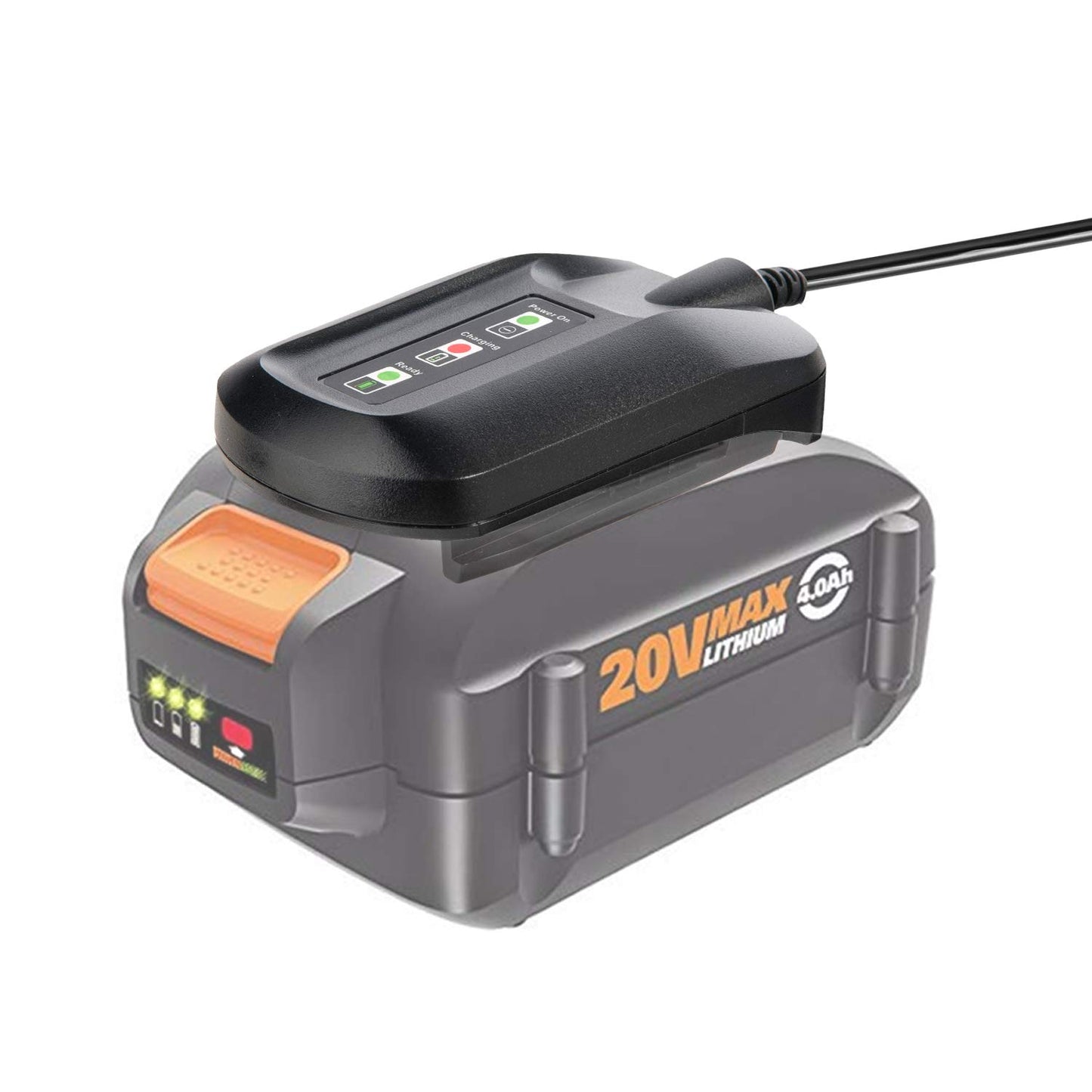 WA3742 Charger for 20V Lithium Battery WA3520 WA3525 WA3578, Cell9102 Replacement Worx Battery Charger 20V WA3732 WA3875 WA3881