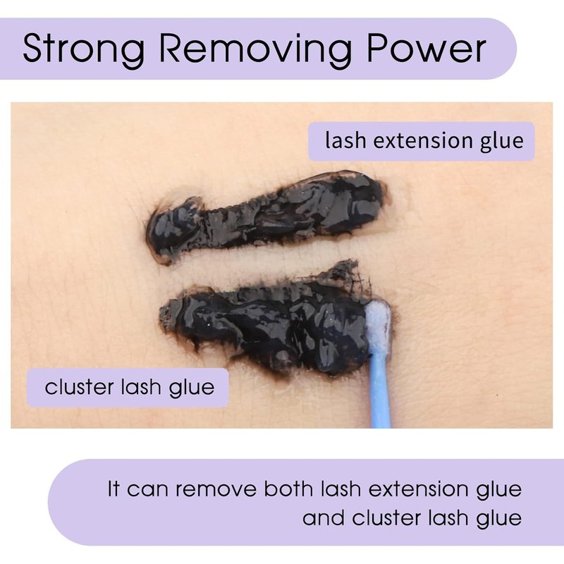 Lash Remover for Extensions & Clusters - Low Irritation Cream 10g | Gentle Formula for Sensitive Skin