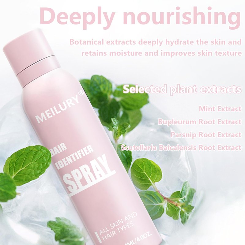 Hair Identifier Spray for Face Shaving,Moisturizing and Skin Care Dermaplaner Spray, Glow Reveal Face Spray for Face Dermaplaning, Peach Fuzz Remover for Women Face (1pc)