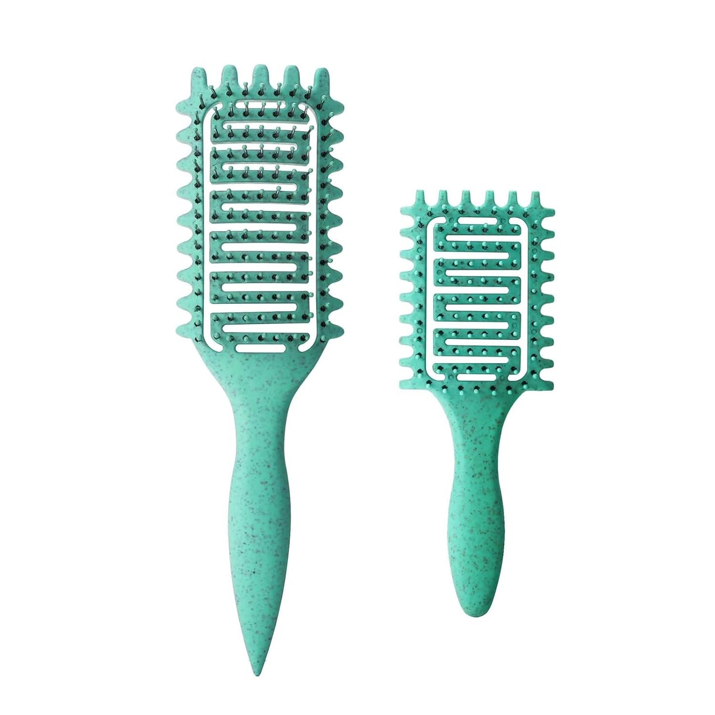Curl Defining Brush - Vented Detangling Hair Brush for Curly Hair | Lightweight & Curved Design (Pink)