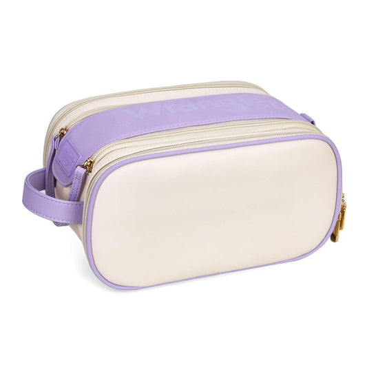 Montana West X Wrangler Large Makeup Bag Travel Toiletry Bag Portable Cosmetic Bag Make Up Organizer with Divider and Handle for Women WG393-9002BG-PP