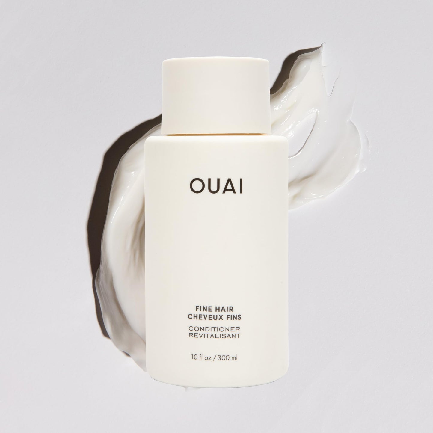 OUAI Fine Hair Conditioner Travel Size - Volumizing Conditioner for Fine Hair with Keratin, Biotin & Chia Seed Oil - Adds Softness, Bounce & Volume - Free from Parabens, Sulfates & Phthalates (3 Oz)