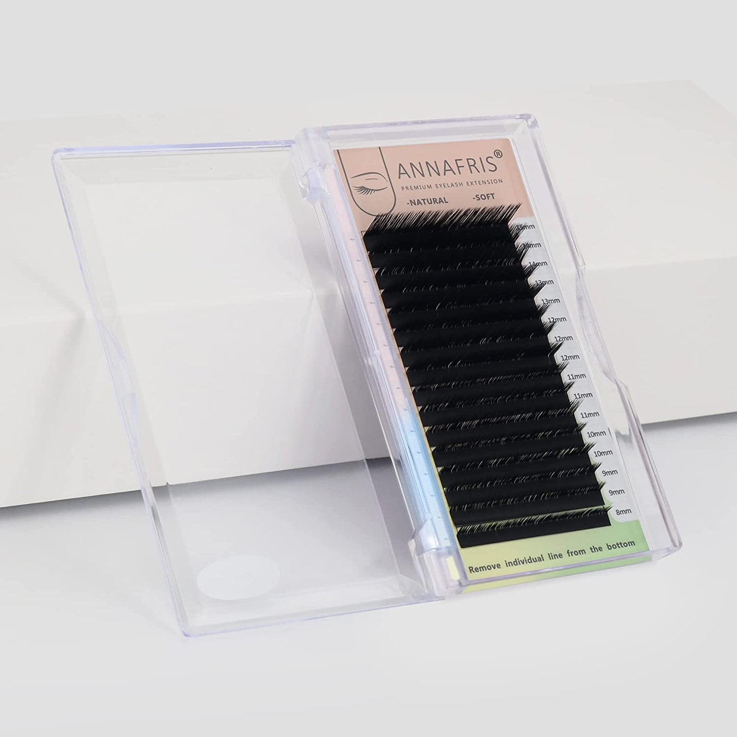 ANNAFRIS L/L+/LC/LD/LU(M) Curl Individual Eyelash Extension Natural Synthetic Mink Matte Black False Lashes Extension Faux Cils Maquillage