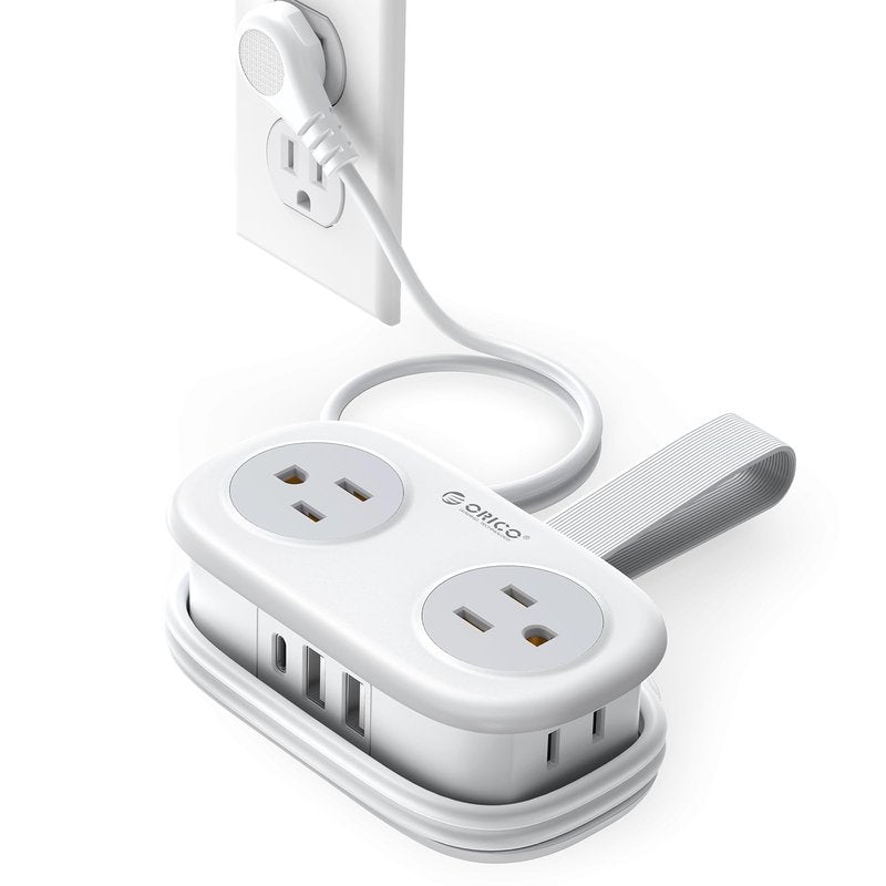 Cruise Approved Travel Power Strip, ORICO 4 Outlets 3 USB Ports (1 USB C) with 4FT Wrapped Short Extension Cord, Compact Power Strip for Hotel Travel Essentials-AP3