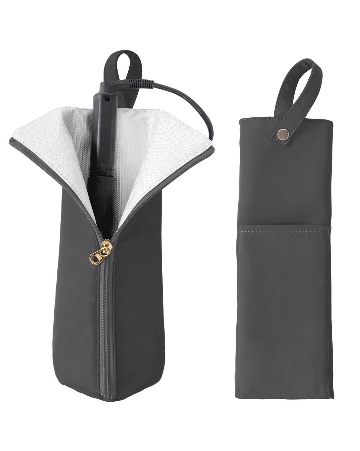 Heat Resistant Curling Iron Holder & Mat | Travel Bag Hair Tool Organizer - Perfect for Home & On-the-Go