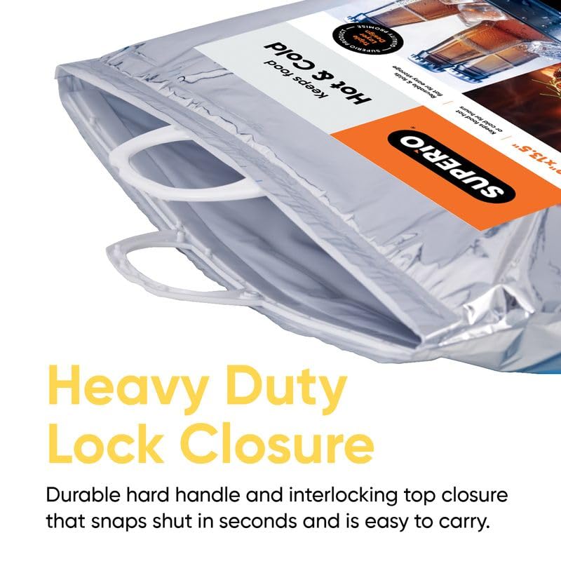Superio Insulated Food Delivery Bags for Hot & Cold Storage