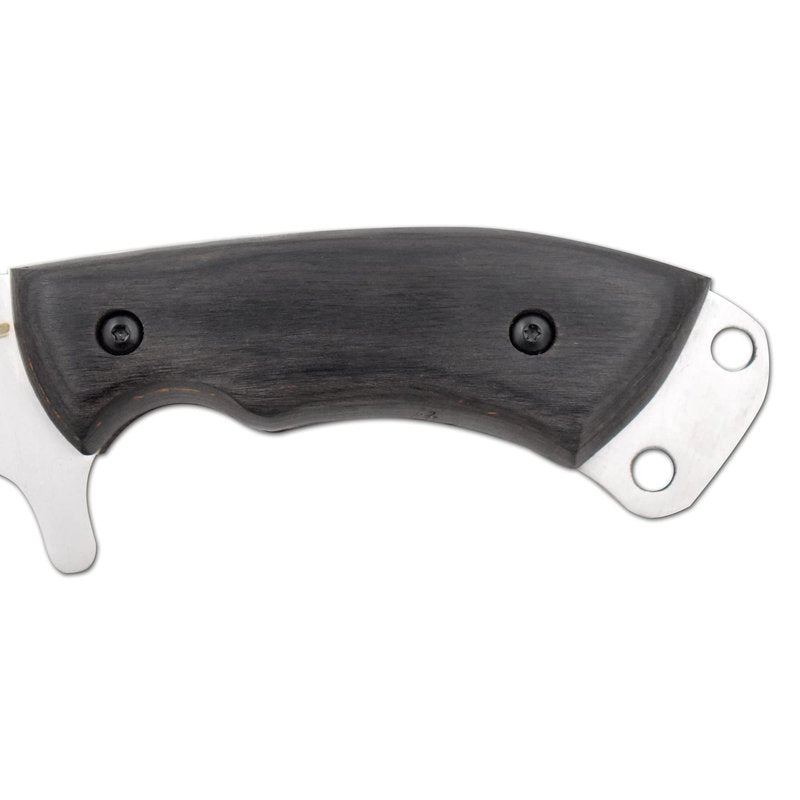 Snake Eye Machete with Heavy Duty Construction-Ergonomic Non-Slip Handle and Belt Sheath for Gardening, Land-Management, Bushcraft, Hunting and Outdoor (Silver & Black)