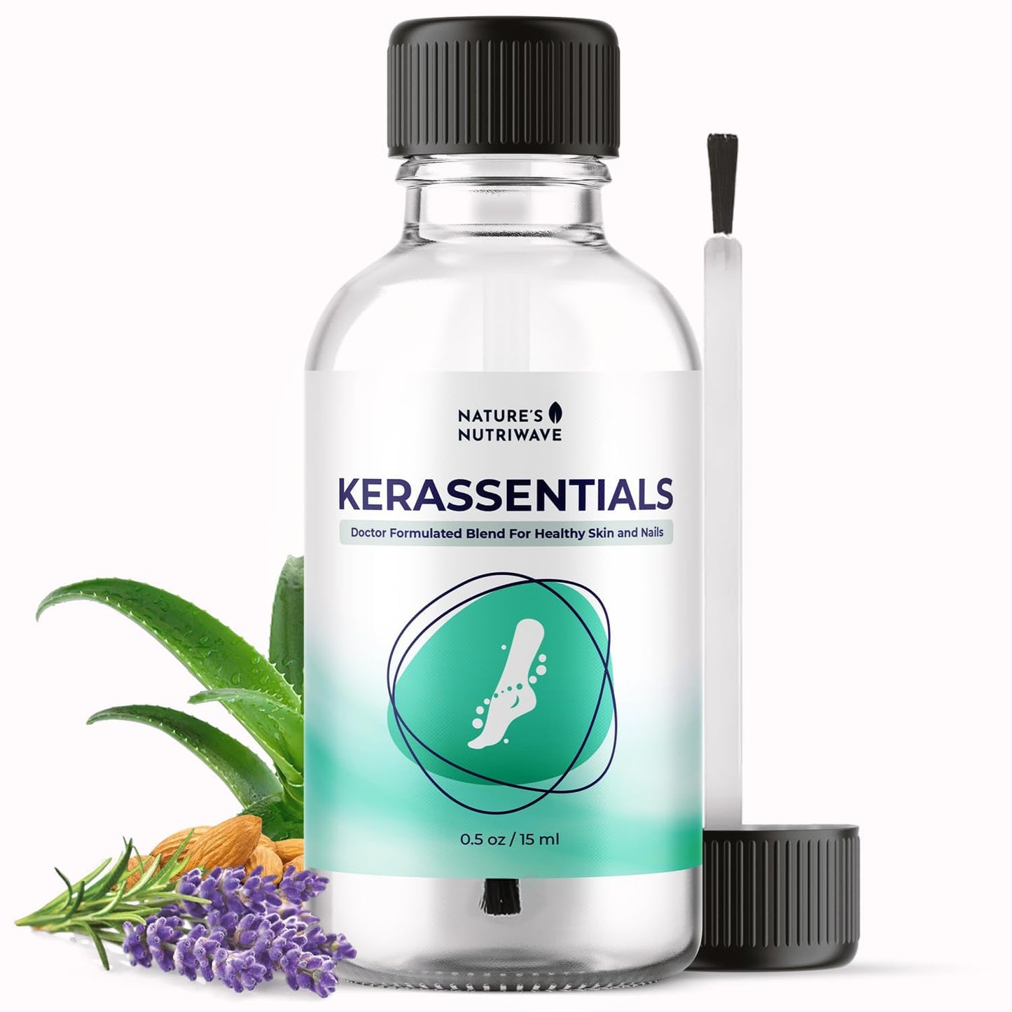 Kerassentials Oil - 8-IN-1 Plant-Based Formula for Healthy Nails & Skin | Natural Ingredients, 15ml, 1 Month Supply