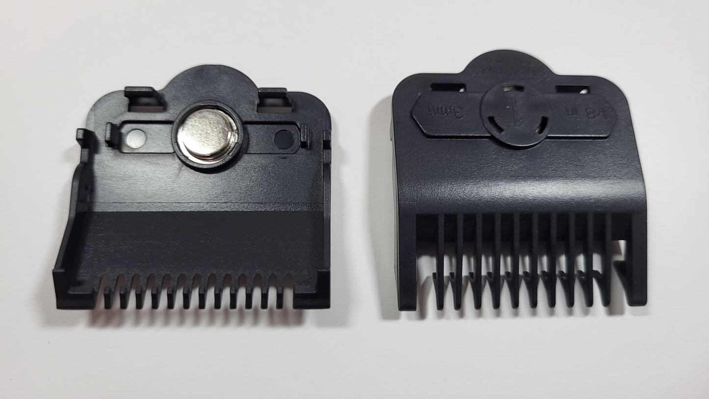 Supreme Trimmer Magnetic Guide Combs for Clippers | CMG100 Hair Clipper Guards, 10 Cutting Lengths | Black