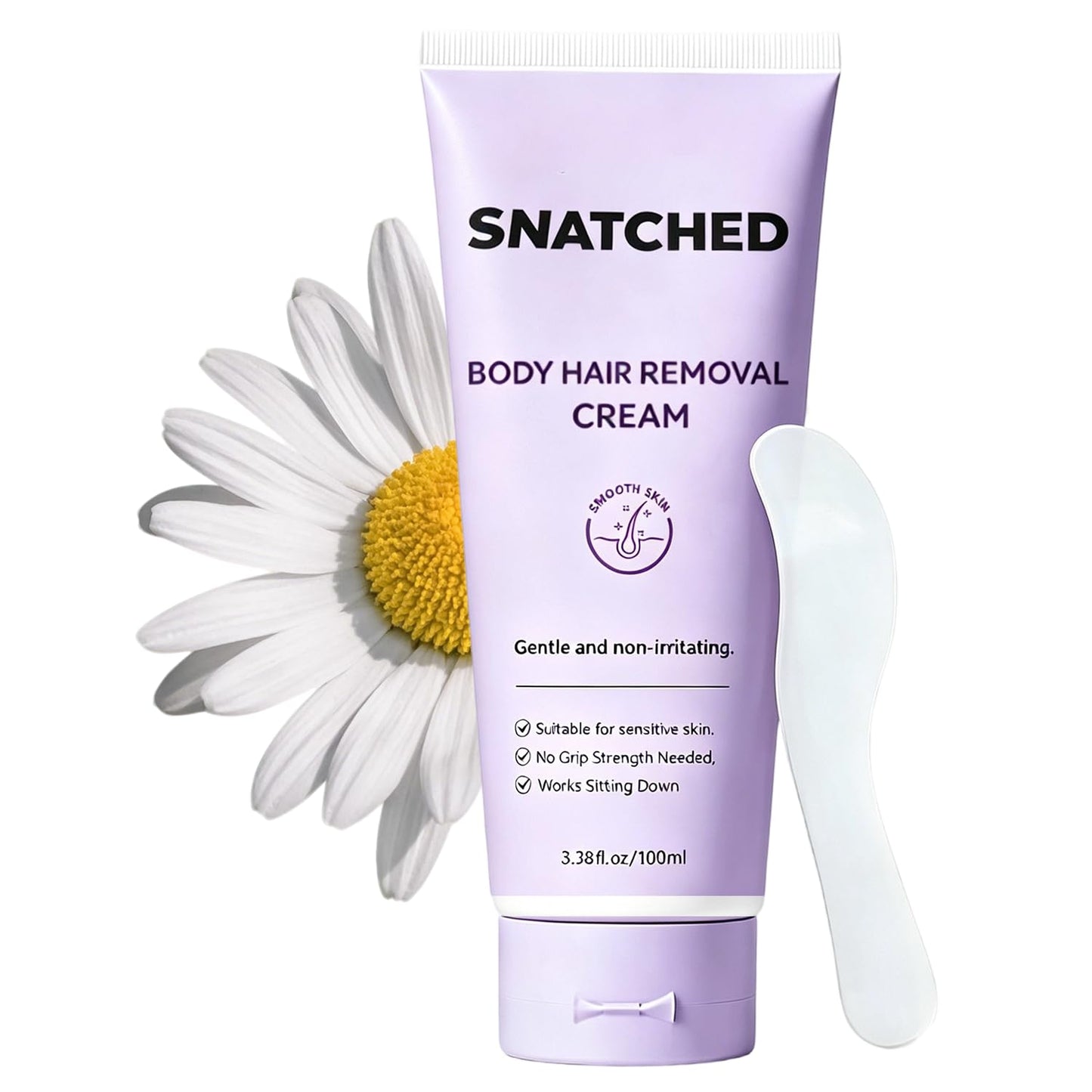 Snatched Hair Removal Cream for Woman Aged 65+, Plant-Based Hair Removal Cream for Women & Men, Fast-Acting Depilatory Cream for Legs, Arms, Underarms & Bikini Area, Smooth Skin Care (1)