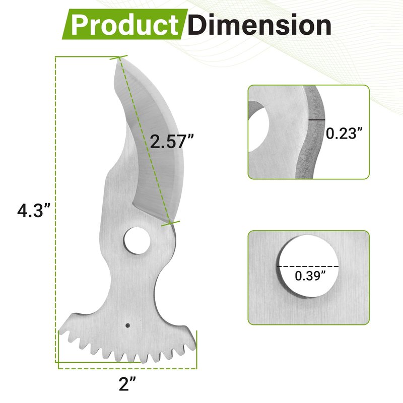Dimakung CMZPRB300 Pruning Shear Replacement Blade for Craftsman CMCPR320C1 Cordless Electric Pruning Shear Accessory, Heavy Duty Hand Pruner Tools Blade for Gardening Tree Branch Cutting