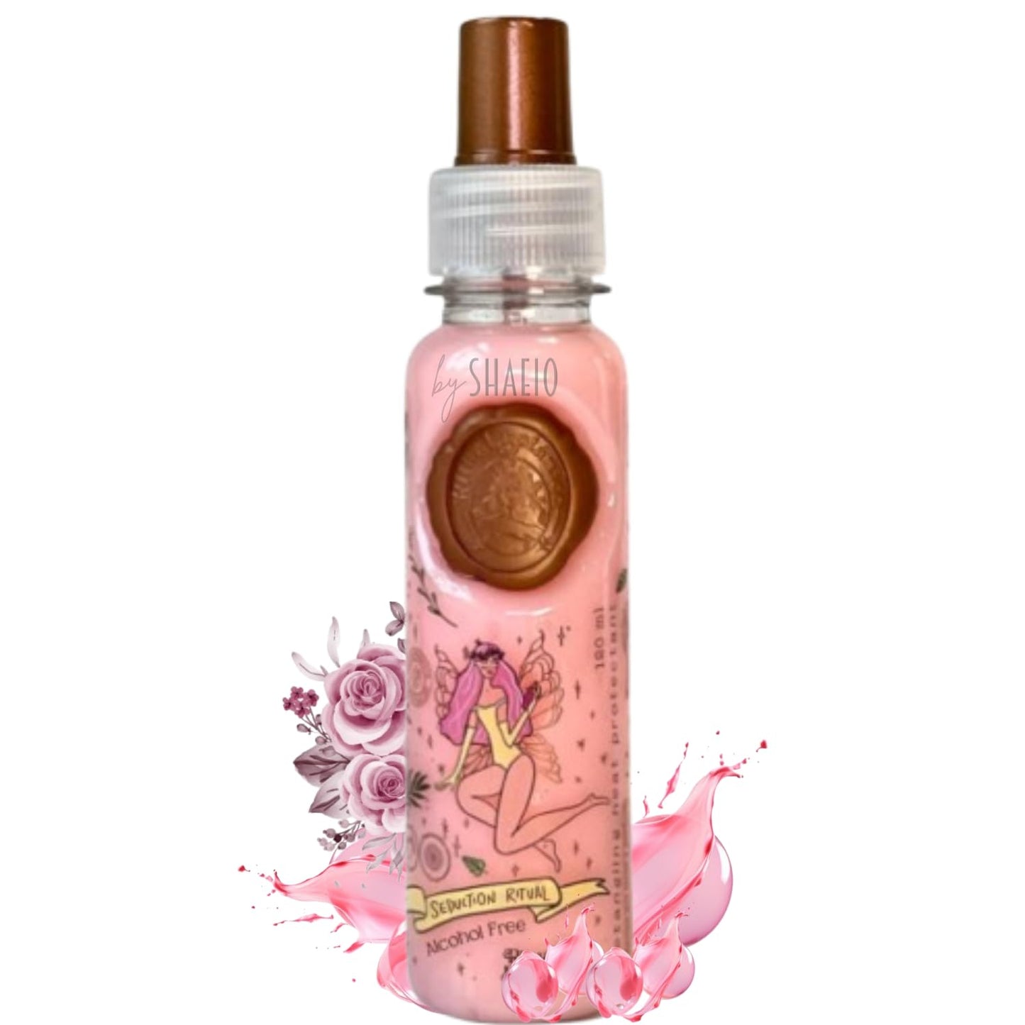 SHAEIO RITUAL BOTANICO Pheromone Perfume Protector de Calor para el Cabello, Sin Alcohol, Antifrizz, Desenredante, Con Feromonas, Aroma Seductor Frutal y Floral | Hair Perfume For Women | 120 ML