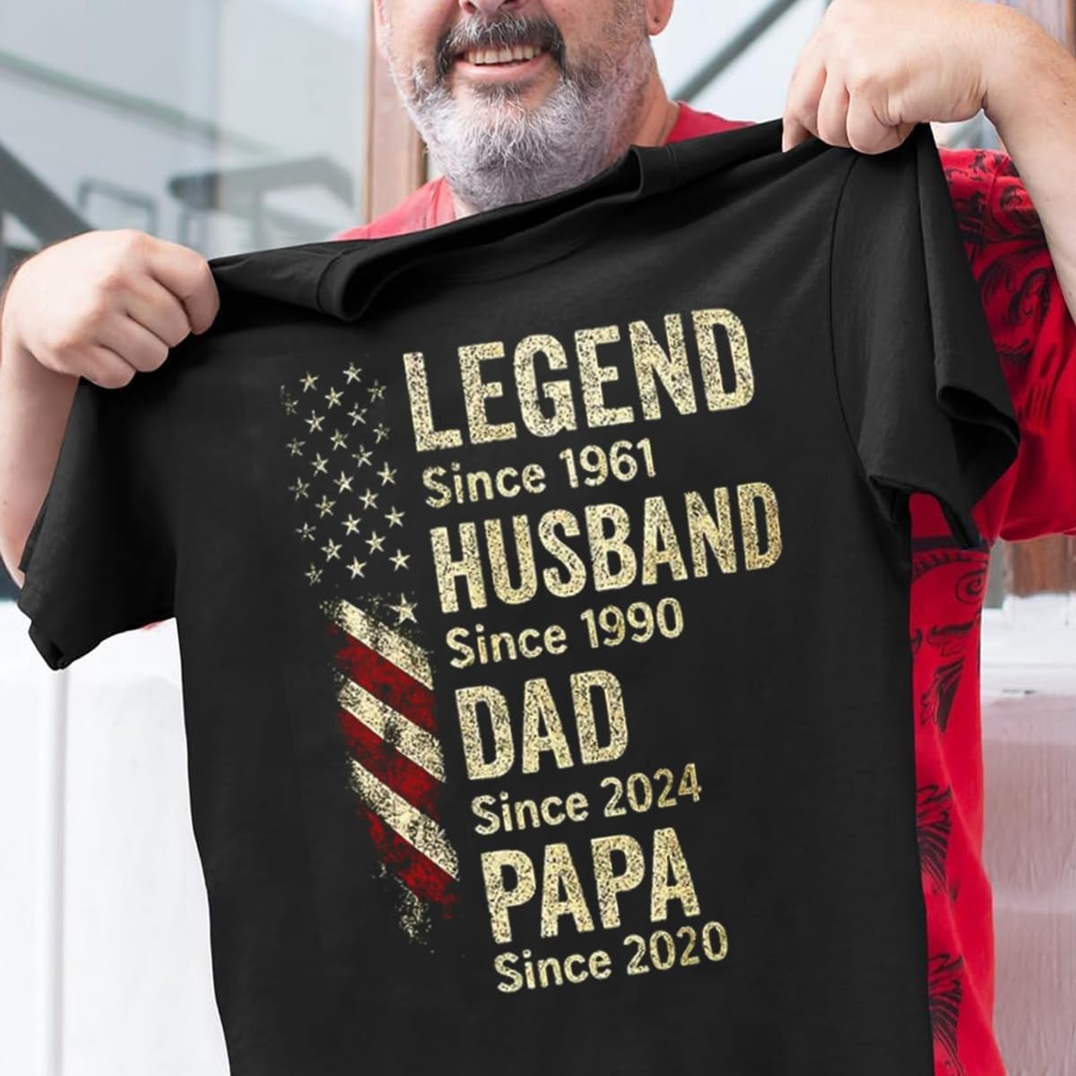 Personalized Dad Shirt, Legend Husband Daddy Papa Customized Tshirt, Personalized Gifts for Grandpa, Dad Fathers Day Tee, Grandpa Papa Shirt, Gifts for Men Hoodie/1