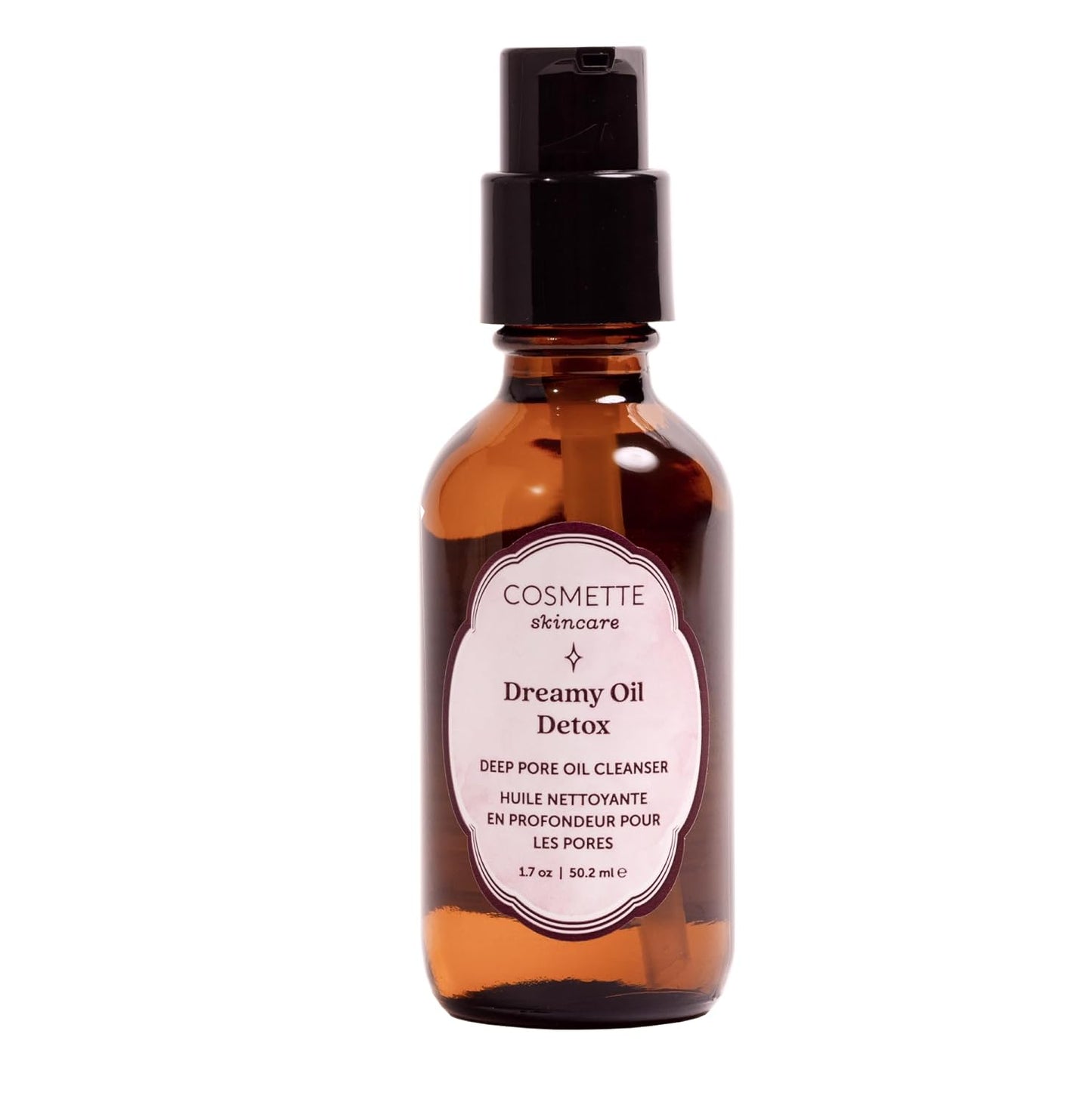 Dreamy Deep Pore Cleansing Oil - Vegan Makeup Remover for Sensitive Skin | Gentle Hydrating Face Cleanser, 1.7 FL Oz