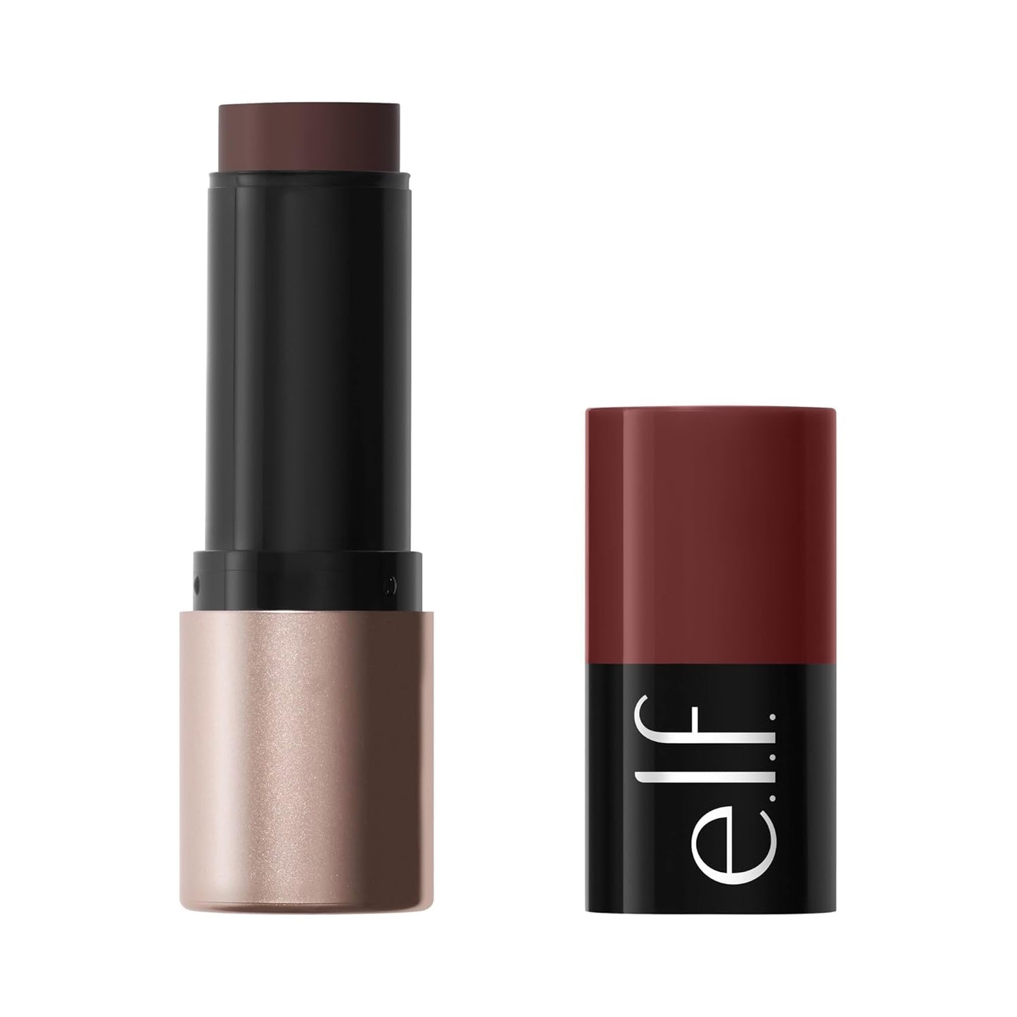 e.l.f. Soft Glam Cream Bronzer Stick - Buildable Satin Finish for Sculpted Glow | Deep Shade