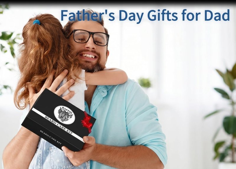 Dad Gifts - Beard Kit with Beard Oil, Balm, Brush, Comb & Bonus Keychain, Men's Self-care Set & Constant Keepsake, Fathers Day & Birthday Gift for Daddy/Papa, Dad Day Gifts from Kids Daughter Son