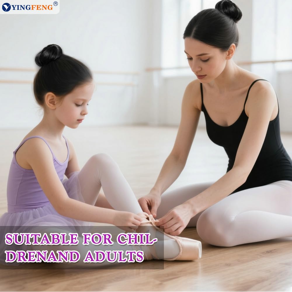 Hair Bun Maker Kit - 134 Pcs Set with 4 Bun Pieces, 20 Hair Nets, 100 Bobby Pins & 10 Hair Bands for Ballet Styling