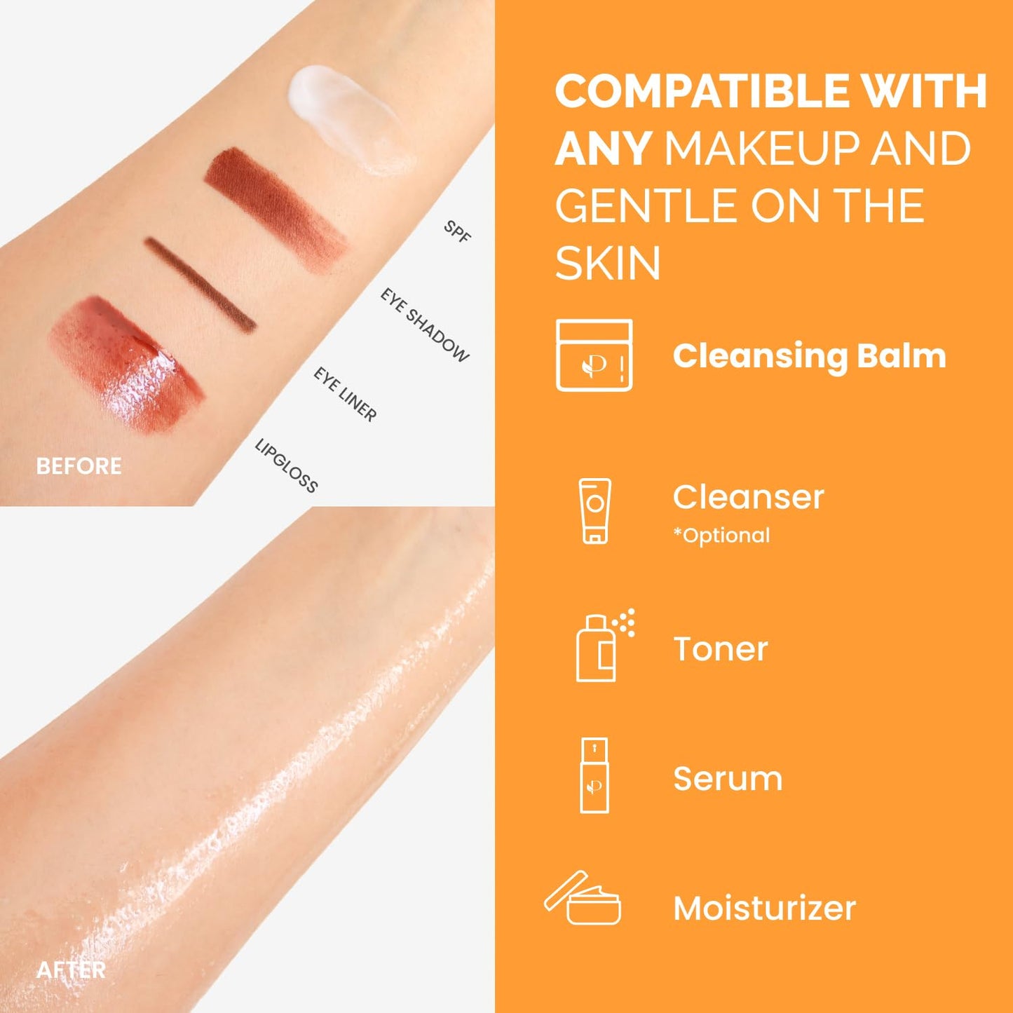 Korean Cleansing Balm Makeup Remover - Nourishing Melting Cleanser with Mango & Papaya Extracts | 1.41 oz / 40 g