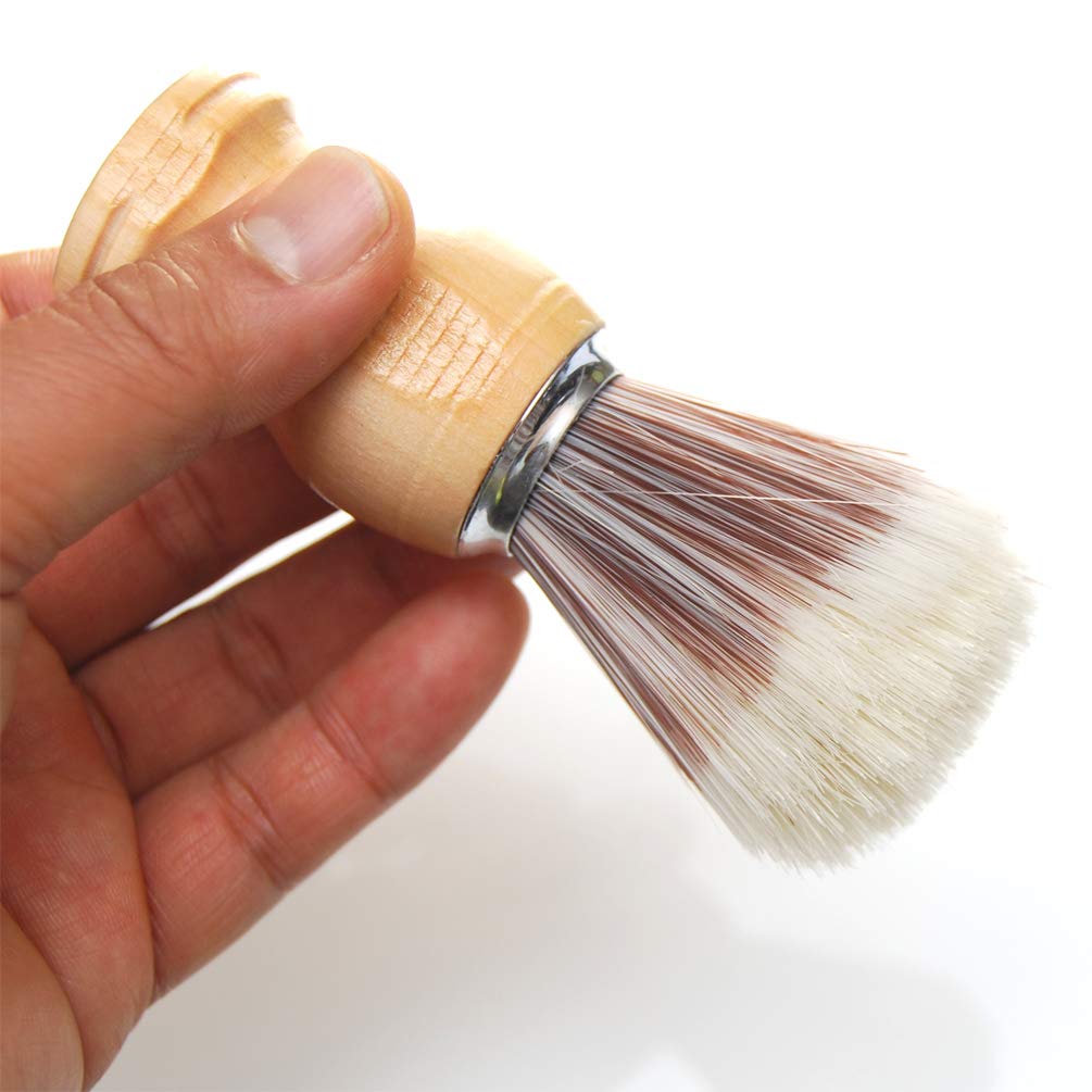 Shaving Brushes for Men with Wooden Handle Pure Hair Soft Face Cleaning Makeup Facial Razor Brush Shave Tools