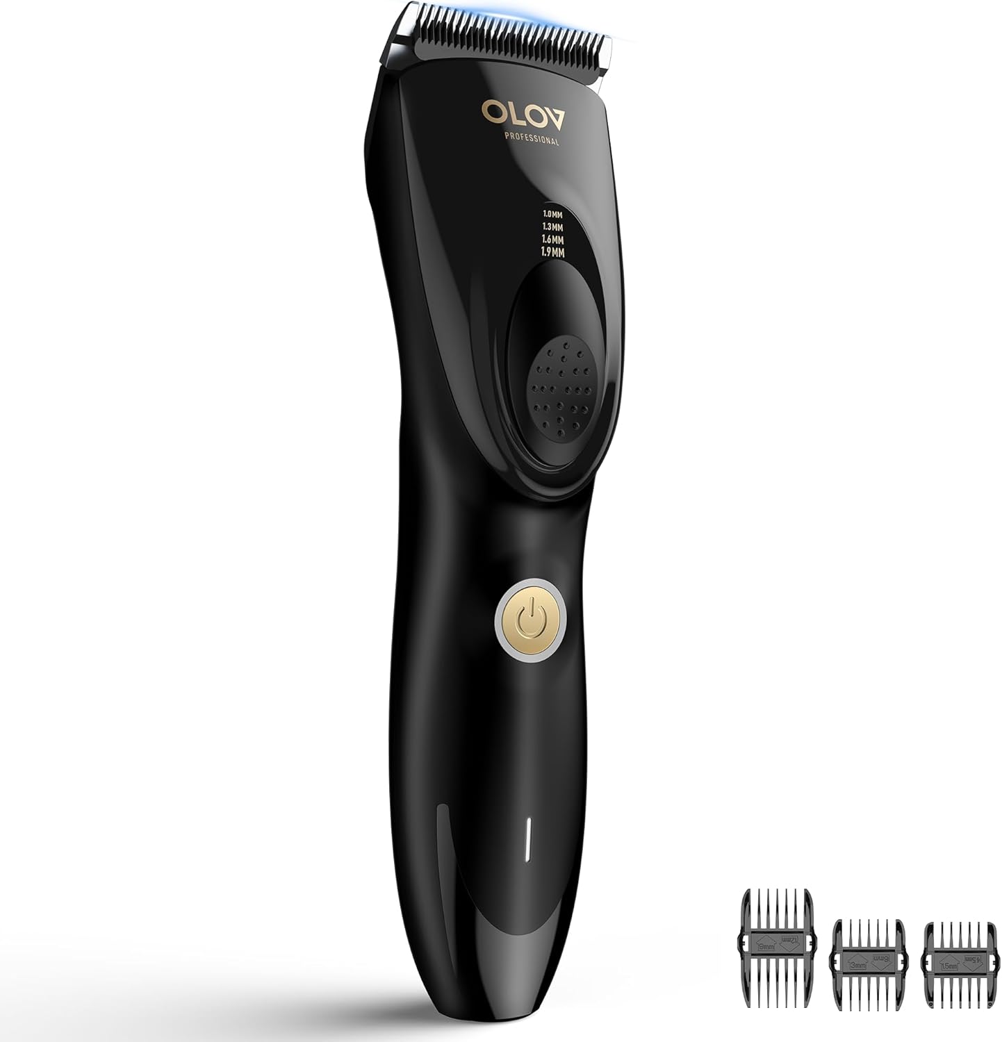 Cordless Hair Clippers for Men - Adjustable 4 Length Settings, 2-Speed, Rechargeable Ceramic Blade | Black