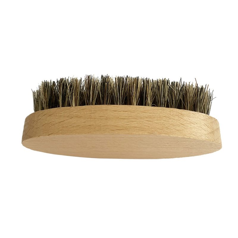 Beard Comb Oval Wood Handle Beard Grooming Brush Boar Bristle Brush Men Beard Grooming Tool For Grooming