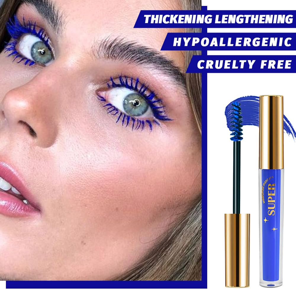 Colorful Mascara Set - Voluminous Lengthening & Curling Formula | Pink, Purple, Blue, Green, Red, Teal