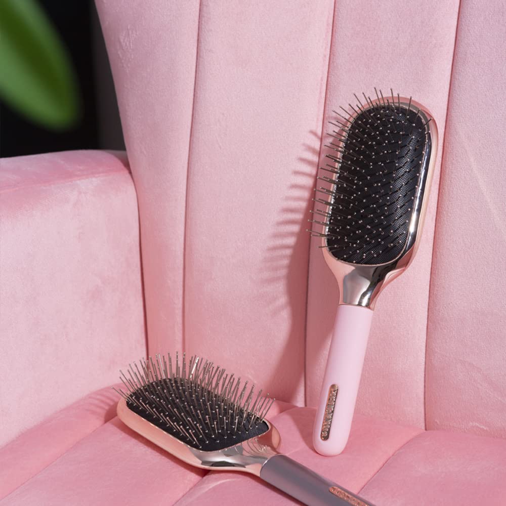Hair Brush for Thick Curly Hair - Paddle Brush for Smooth, Shiny Hair | Suitable for Wet & Dry Use