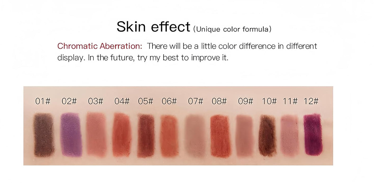 Matte Lip Liner Set - 12 Classic Colors | Highly Pigmented, Long-Lasting & Waterproof