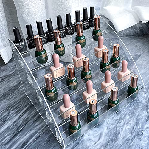 MineSign 5-Tier Clear Sunglasses Organizer Display Case for Eyeglasses