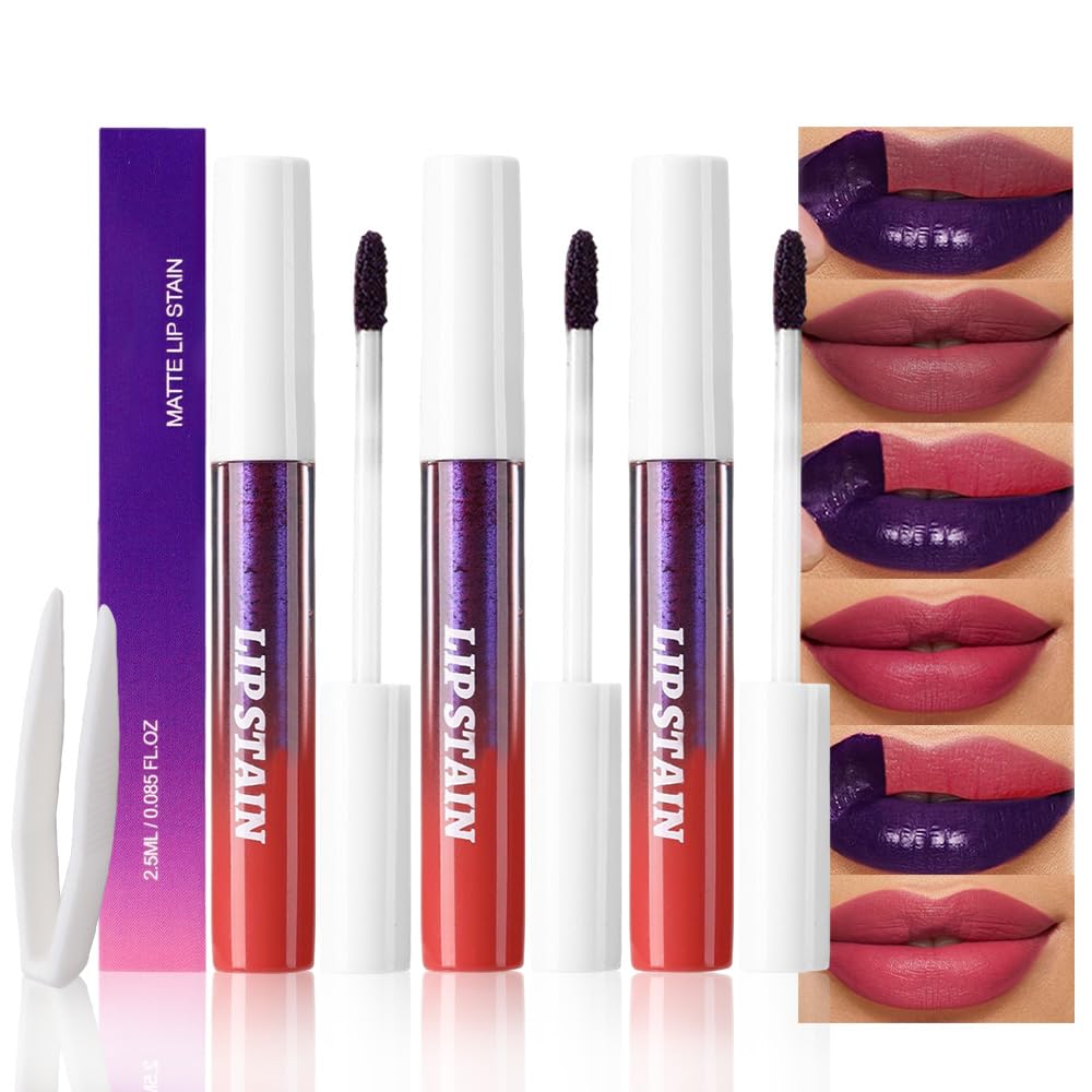 Warm Nude Pink Lip Stain - Matte Finish, Transfer Proof, Long Lasting Waterproof Lip Tint | Highly Pigmented 24-Hour Wear