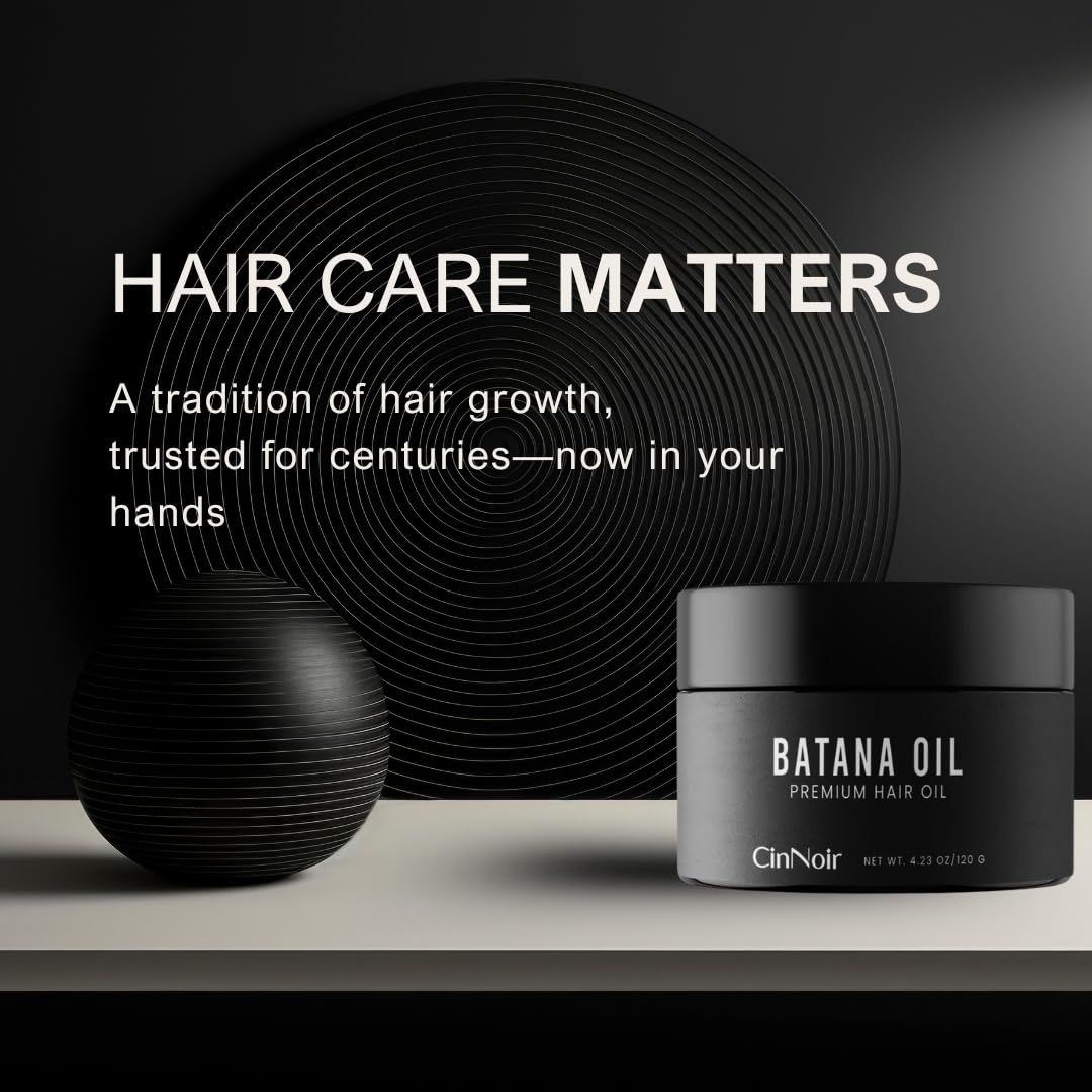 Batana Oil for Hair Growth - 100% Raw Organic Cold-Pressed Oil | Thicker & Stronger Hair, 4.23 oz