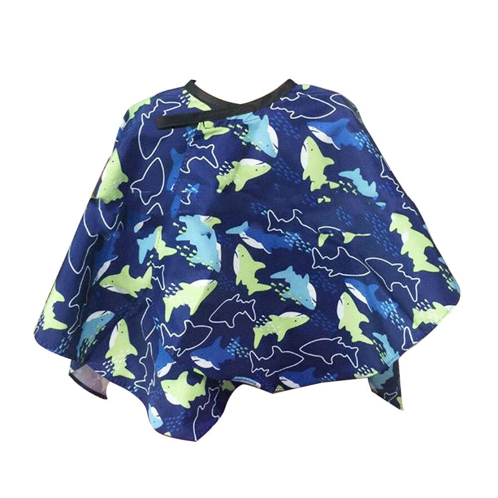 Wixine 1Pcs Kids Colors Salon Waterproof Hair Cut Haircut Barbers Cape Gown Cloth Easy Use