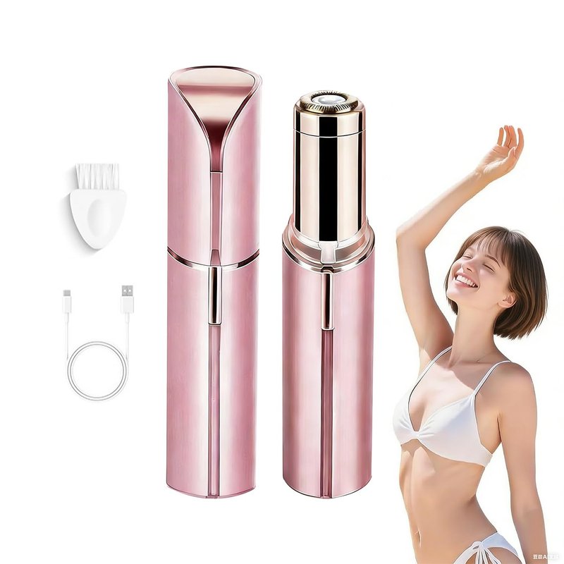 2 in 1 Electric Bikini Trimmer for Women, Waterproof Hair Removal, Rechargeable Razor for Legs, Face, Underarms, Wet Dry Use