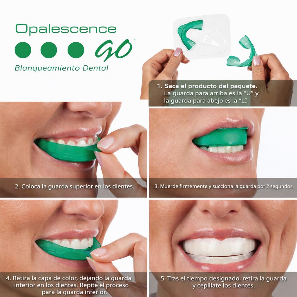 Opalescence Go 15% Mint - Prefilled Teeth Whitening Trays - 15% Hydrogen Peroxide - (10 Treatments) Made by Ultradent Products. Teeth Whitening Kit -Mint - Includes 2Chill Toothbrush 5194-1T