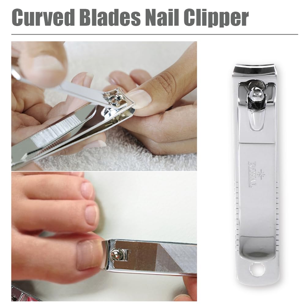 ROYAL [Made in Korea] Nose Hair Trimmer for Men Set, Birdie Set, with Nail Clippers and Tweezers, Manual, Battery-Free, Waterproof, Painless with Twelve Dual-Edged Blades, Patented Mechanism RET-4