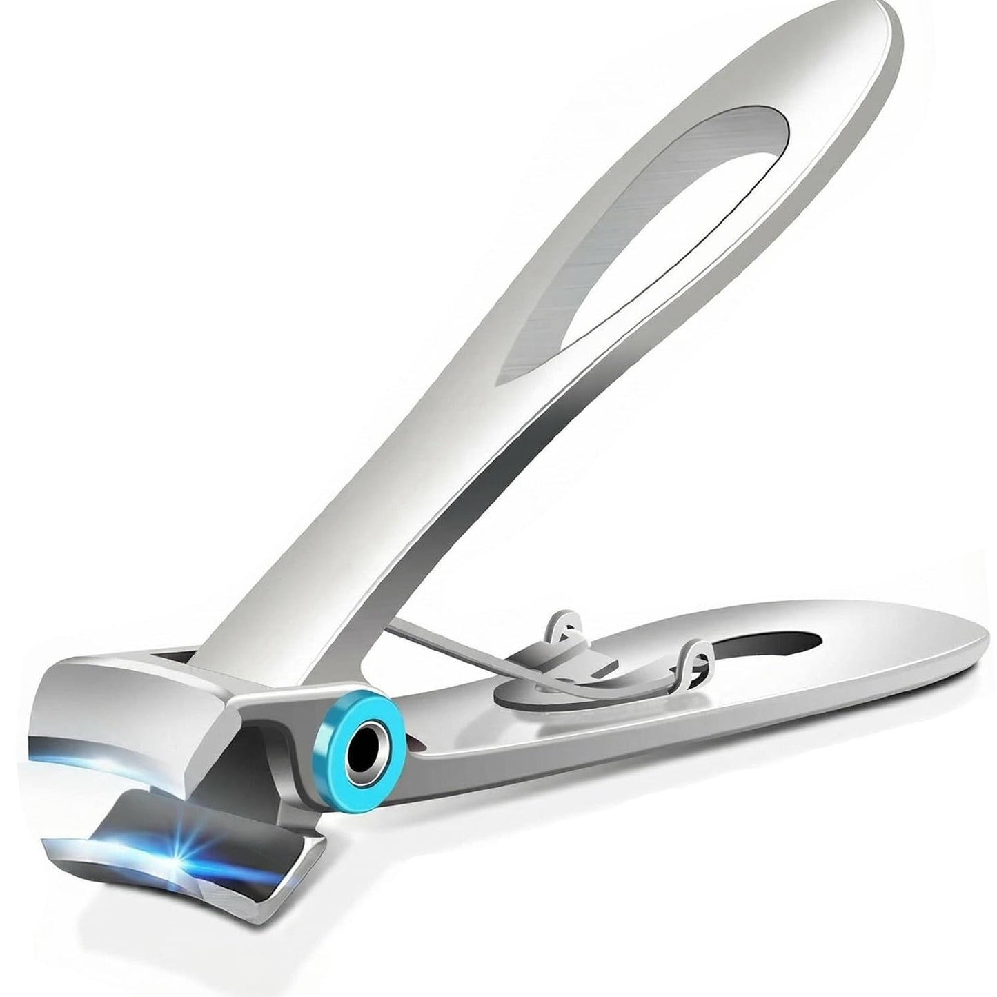 Toenail Clippers for Seniors Thick Toenails, Large Toe Heavy Duty Nail Clippers for Men and Women with Wide Jaw Opening,Silver