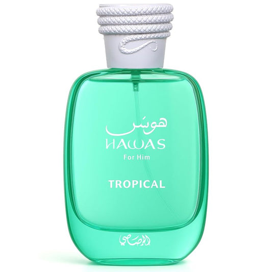 Rasasi Hawas Tropical Eau De Parfum Spray for Men - 3.4 Oz | Fresh & Invigorating Fragrance