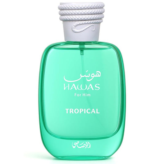 Rasasi Hawas Tropical Eau De Parfum Spray for Men, 3.4 Ounce