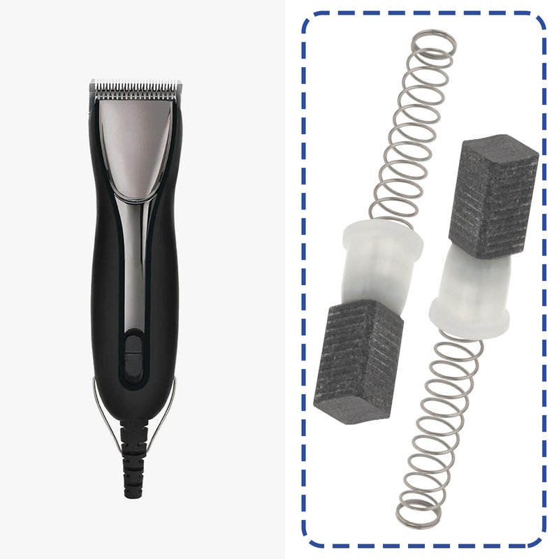 Micro Traders 4pcs Clipper Carbon Brush Spring Assemblies Compatible with Oster Hair Clipper Compatible with Oster A5 Classic 76 Classic 97 Repair Parts