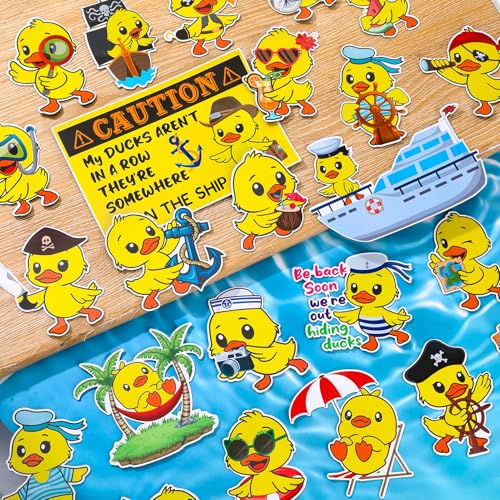 30 Duck Cruise Magnets - Funny Decorations for Party & Cabin
