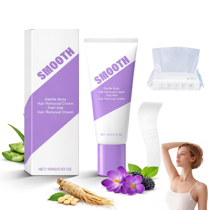 Cloud Sense Hair Removal Spray, Bikini Pain-Free Hair Removal Cream for Sensitive Skin, Gentle Body Hair Removal Kit, Available in Two Forms: Paste and Spray for Women and Men (Cream)