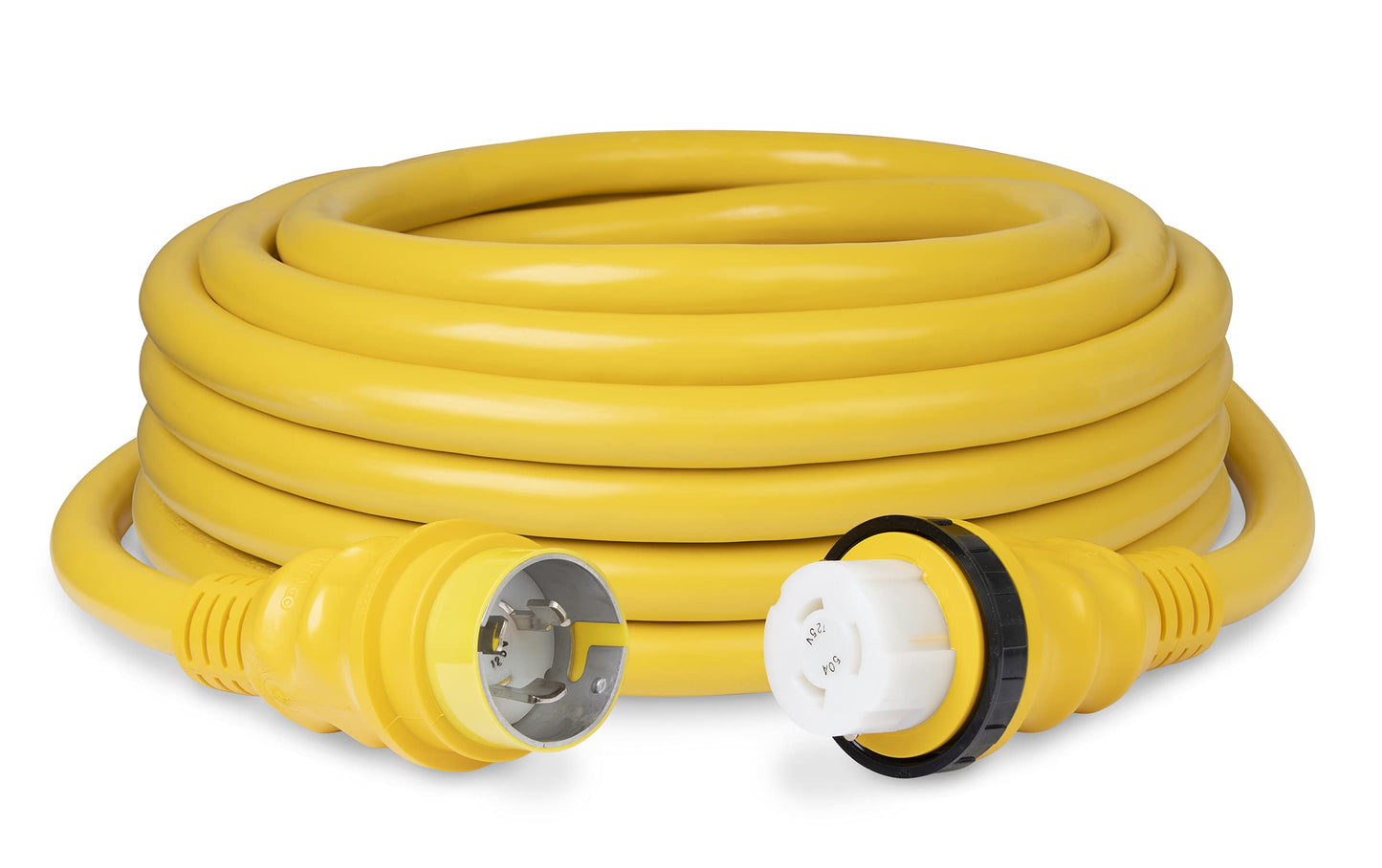 Marinco 6153SPP-25 Cordset, 50A 125V, 25', Yellow